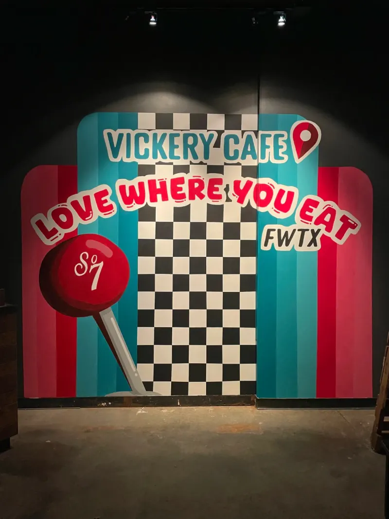 Cafe mural, Dallas