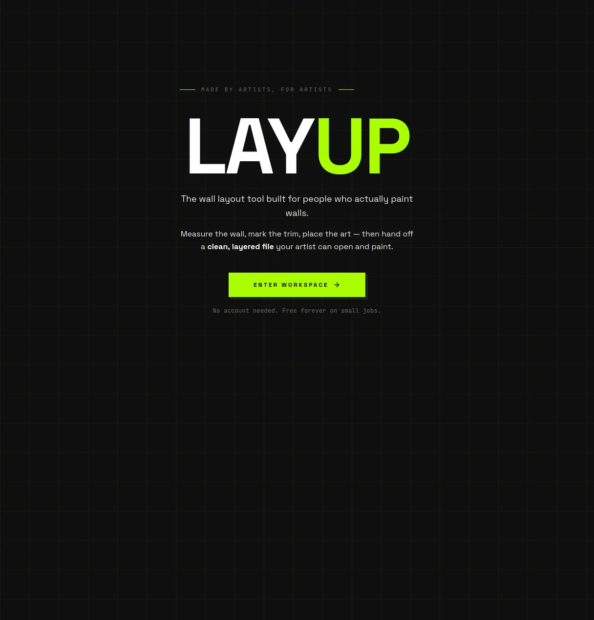 Layup — live site preview